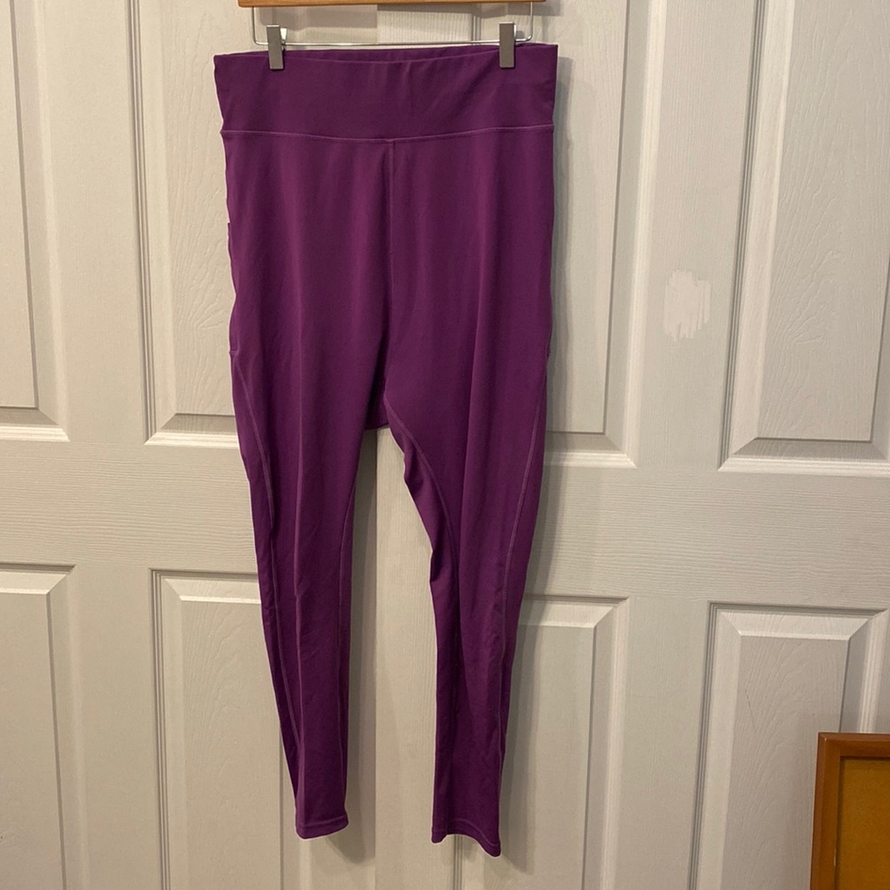Popfit Purple leggings pockets 2xl